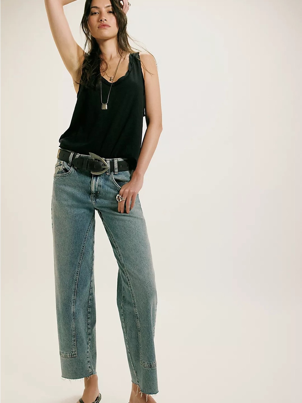 NWT Free People Risk Taker Mid Rise Jeans Size 25 Light Wash